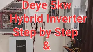 Deye 5KW Hybrid | On Grid | Step by Step and Easy installation | with LEODAR 51.2V battery | Part 1