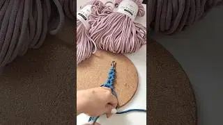 makramé kulcstartó készítés / macrame keychain tutorial / #macrametutorial