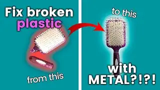 How to PERMANTLY repair broken plastic with adhesives and METAL reinforcement!