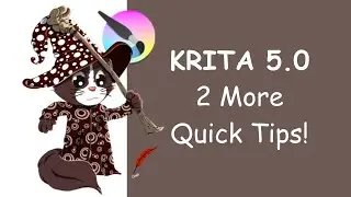 KRITA 5.0 - QUICK TIPS - HOW TO DETACH THE BRUSH EDITOR + HOW TO DRAG & DROP COLORS ONTO THE CANVAS