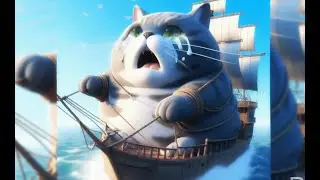 poor fat cat #cat #ai #cute #kitten