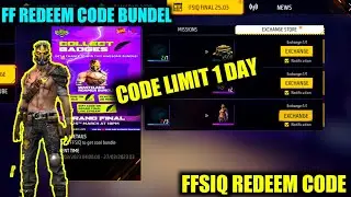 FREE FIRE FFSIQ BUNDLE REDEEM CODE | FFSIQ BUNDLE TOKEN REDEEM CODE | FFSIQ REDEEM CODE | baba ff