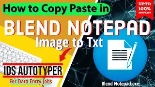 Autotyper for Blend Notepad - [Copy Paste Trick for Blend notepad - Download] - Data entry