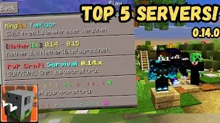 TOP 5 ULTIMATE SERVERS in Craftsman! | (0.14.0 Bedwars, Skywars Server IP and Address!