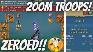 200M TROOPS!! MASSIVE TRAP ZEROED in WAR GEAR!!! | Lords Mobile