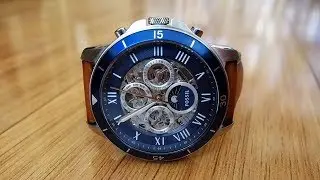 Fossil Grant Sport Automatic Luggage Leather Watch Review (ME3140) - Perth WAtch #52