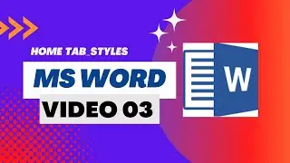 Styles in Home Tab in MS Word | Microsoft Office | The Savior |