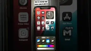 How to change color of Home icons in iOS 18
