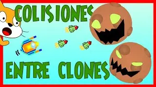 COLISIÓN de ENEMIGOS con BALAS y con el PERSONAJE en SCRATCH - Tutorial