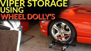 How to Store Your Sports Car Using Wheel Dolly's - Sunex 1,500 Ratcheting Dolly Review