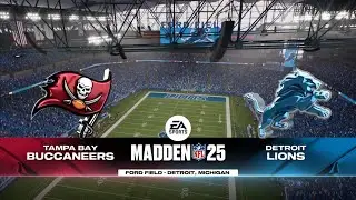 Buccaneers vs Lions Week 2 Simulation (Madden 25 PS5)