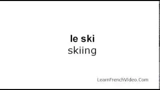 French Sports Words