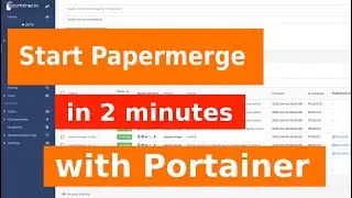 Start Papermerge in 2 minutes with Portainer