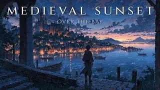 Medieval Sunset Over the Bay 🌙✨ | Ambient Fantasy Music for Focus & Relaxation