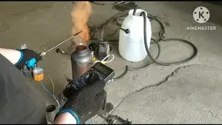Испытания паротопливной горелки...