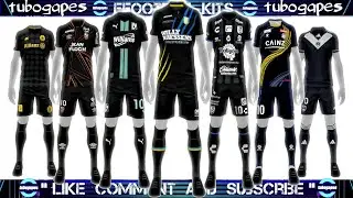 Best New Black Kits eFootball 2024 Mobile🔥