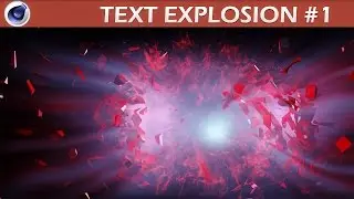 Cinema 4D & After Effects Text Explosion Tutorial part 1