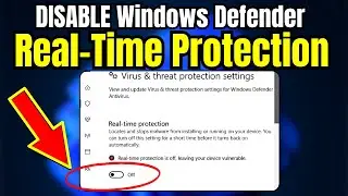 How to Disable REALTIME Protection Permanently in Windows 11/10|Turn Off Windows Defender Windows 11
