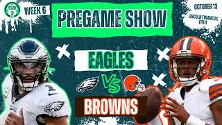 Eagles Pregame Show- Week 6 vs Browns | Game Inactives, PS Elevations, Injury Updates & Depth Chart