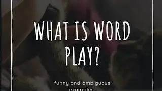 What is word play?