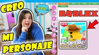 CREO MI PERSONAJE DE ADOPT ME !!! Mi primera vez en ROBLOX !!!  OMGame Retos Divertidos