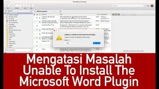 OVERCOMING THE MENDELEY INSTALLATION PROBLEM UNABLE TO INSTALL THE MICROSOFT WORD PLUGIN on MACOS