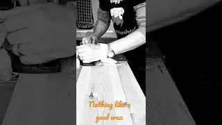 Paraffin candle wax for low friction planing