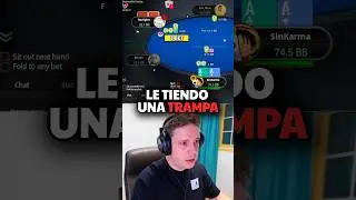 Tendiendo una TRAMPA con ASES. 😈¿Funcionará? 🤔 #pokeronline #pokerstars #poker
