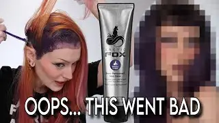 HAIR FAIL 😬🫵🏼 Dyeing my hair DARK purple!