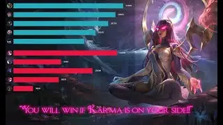 LoL Karma Support gameplay S rank (3/1/17 KDA)
