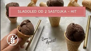 Chocolate ice cream - only two ingredient: milk and chocolate 😍