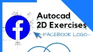 How to make  Facebook logo in Autocad