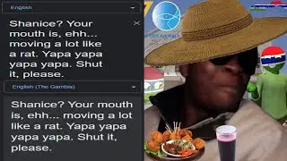 Shanice? Your mouth is, ehh... moving a lot like a rat. Yapa yapa yapa yapa. Shut it, please.