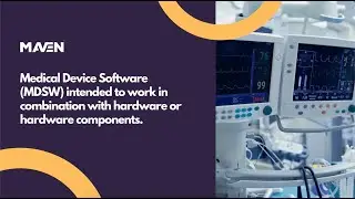 Medical Device Software (MDSW) intended to work in combination with hardware