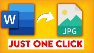 How To Convert Word Document To Image | Word File to JPEG