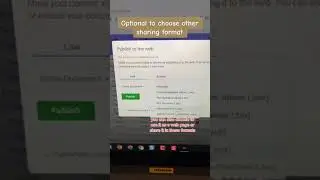 Publish a Google Sheet to the Web