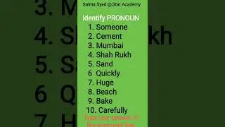 Identify PRONOUN #Star Academy