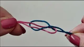 Weberknoten - Magic Knot - Faden neu ansetzen, Fadenenden verbinden