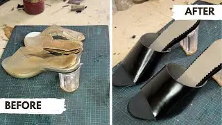 how to revamp old block heels