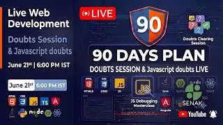 🔥 LIVE - June 21 6:00 PM - DOUBTS SESSION | Javascript Doubts 🚀
