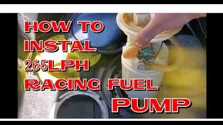 how to install 265LPH racing fuel pump vw, audi  1.8t