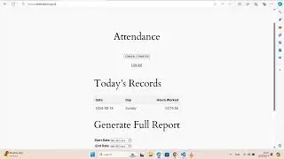 Employee Attendance System