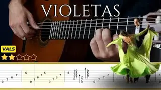 VIOLETAS (Vals) 🎸 Julio S. Sagreras || Tutorial para Guitarra Clásica + TABS
