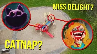 DRONE CATCHES CATNAP AND MISS DELIGHT AT HAUNTED PARK!! (I FOUND THEM)