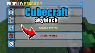 how to delete Minecraft cube craft sky block profile