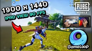 1900 × 1440 IPAD VIEW 90 FPS 🔥 PUBG MOBILE EMULATOR GAMELOOP | KEYBOARD & MOUSE HANDCAM ASMR