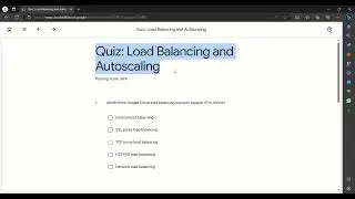 Load Balancing and Autoscaling Quiz | Elastic Google Cloud Infrastructure: Scaling and Automation