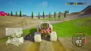 White Wheeled Monster Jam Truck
