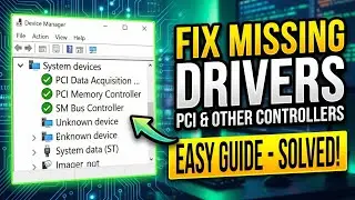 Device Manager Errors...PCI data acquisition and signal Processing controller, PCI memory controller