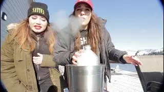 2 GIRLS, 1 HUGE GRAVTIY BONG - ft. Evil Evelyn